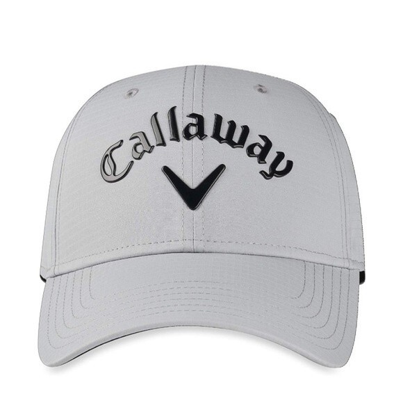 Callaway Gray Silver Black Golf Hat Snapback Adjustable Cg Hw Liquid Metal Hat - Picture 1 of 9